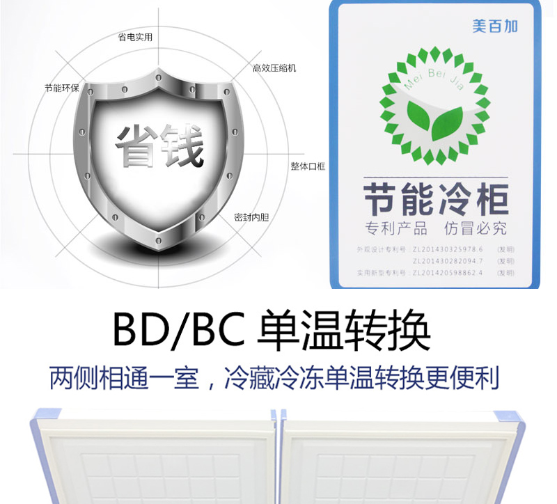 美百加13米278l双温顶开门